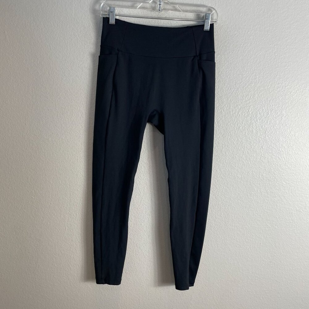 Honeylove Womens Large Black Pocket Leggings High Waist Pull On Stretch Athletic